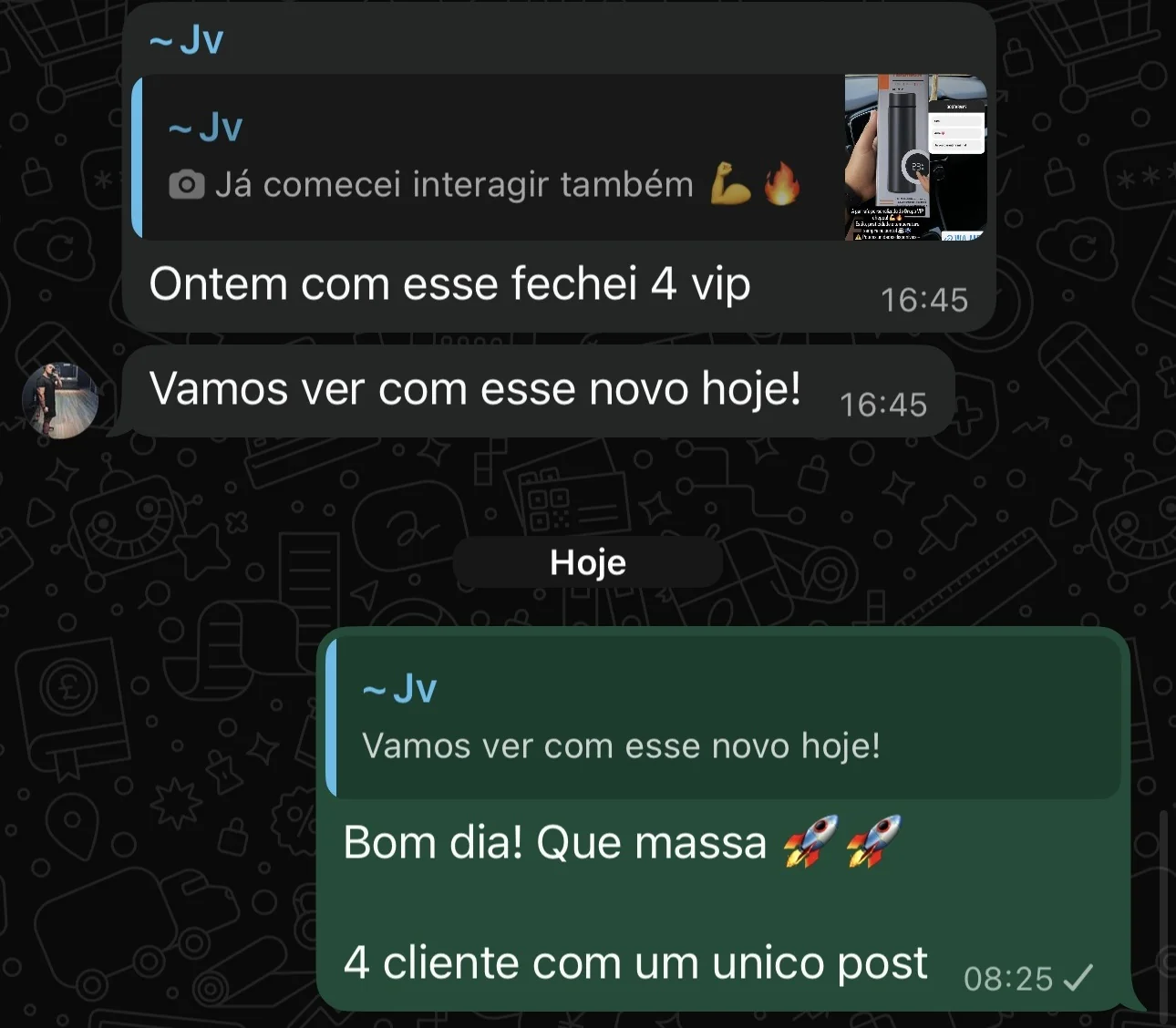 4 planos VIP com um único post